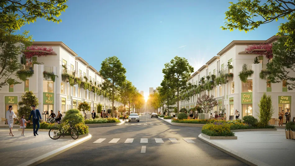 Phối cảnh nhà phố The Link City