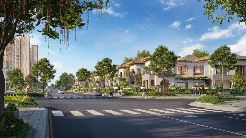 Phối cảnh biệt thự The Link City